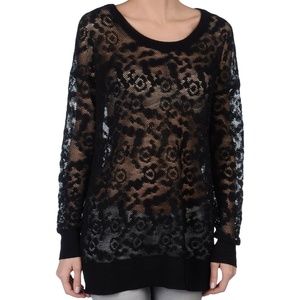 NWT See by Chloe lace design over-sized sweater